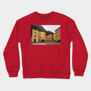 Square in Riva del Garda, Italy Crewneck Sweatshirt